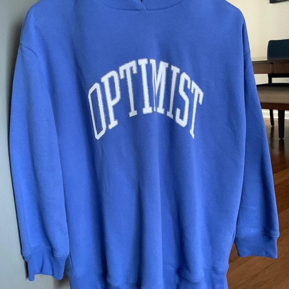 gap blue hoodie